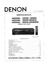 DENON DCD2060G OEM Service