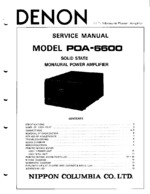 DENON POA6600  OEM Service