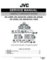 JVC DXJ20EE OEM Service