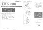 KENWOOD KRC6000 OEM Owners