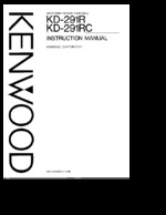 KENWOOD KD291R OEM Owners