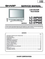 Sharp LC26P50E OEM Service