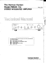 Harman Kardon PM645VXI OEM Service