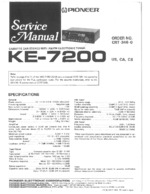 PIONEER KE-7200 OEM Service