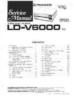 PIONEER LDV6010 OEM Service