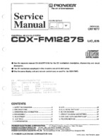 PIONEER CDXFM1227S OEM Service