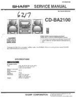 SHARP CDBA2100 OEM Service