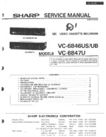 SHARP VC6847U OEM Service