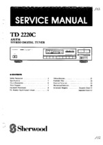 SHERWOOD TD2220C OEM Service