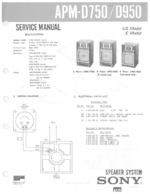 SONY APM-D950 OEM Service