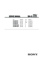 Sony KV25FV12 OEM Service