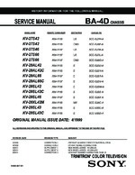 Sony KV29AL66 OEM Service