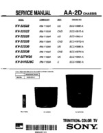 Sony KV32S22 OEM Service