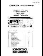 Onkyo TA630D OEM Service