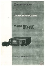 KENWOOD TR7930 OEM Owners