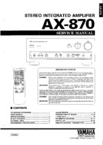 YAMAHA AX870 OEM Service