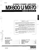 YAMAHA MX800 OEM Service