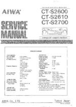 AIWA CTS2610 OEM Service