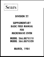 SEARS 566.8878510 OEM Service